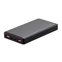 Monoprice Obsidian Speed Plus Ultra Compact USB Power Bank, Black, 15,000mAh, 3-Port Up to 18W PD (3A) Output for iPhone, Android, and Galaxy Devices