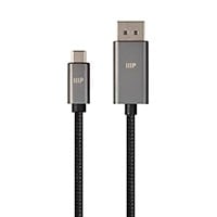 Monoprice Bidirectional USB-C to DisplayPort Cable - 4K@60Hz  Black  6ft