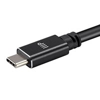 Monoprice Ultra Compact USB-C 3.2 Gen2 Cable 10Gbps 5A Black 1m (3.3ft ...