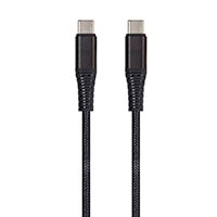 Monoprice AtlasFlex Series Durable USB 2.0 Type-C Charge & Sync Kevlar Reinforced Nylon-Braid Cable, 5A/100W, 3ft, Black