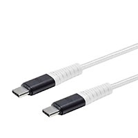 Monoprice AtlasFlex Series Durable USB 2.0 Type-C Charge & Sync Kevlar Reinforced Nylon-Braid Cable, 5A/100W, 3ft, White