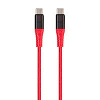 Monoprice AtlasFlex Series Durable USB 2.0 Type-C Charge & Sync Kevlar Reinforced Nylon-Braid Cable, 5A/100W, 6ft, Red