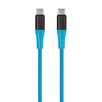 Monoprice AtlasFlex Series Durable USB 2.0 Type-C Charge & Sync Kevlar Reinforced Nylon-Braid Cable, 5A/100W, 3ft, Blue