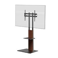 Monoprice Commercial Series Height Adjustable Tilt TV Mount and Stand with Component Shelf for LED Displays 37in to 70in, Max Weight 88lbs., VESA Patterns up to 600x400, Brown
