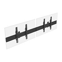 Monoprice Commercial Series 2x1 Display Adjustable Tilt Menu Board TV Wall Mount for LED Screens between 32in to 65in, Max Weight 66 lbs. each, VESA Patterns up to 600x400