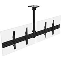 Monoprice Commercial Series 2x1 Panel Menu Board Adjustable Tilt Ceiling TV Mount for Displays Between 32in and 65in, Max Weight 66 lbs. ea., VESA Patterns up to 600x400