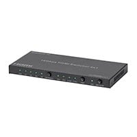 Monoprice Blackbird 4K HDMI Switch, 4x1, HDR, 18G, 4K@60Hz, YCbCr 4:4:4, HDCP 2.2, Toslink and Analog Audio Extractor