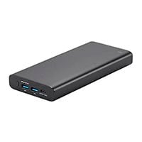 Monoprice Obsidian Speed Plus High-Powered USB-C Power Bank, 26,800mAh, 3-Port Up to 87W PD Output for Mobile Phones, Tablets, and Laptops
