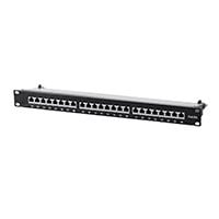 Monoprice Entegrade Series Cat6A 19in 1U Patch Panel, Shielded, 24-port Dual IDC