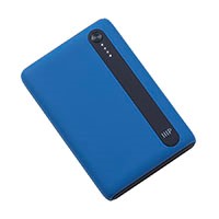 Monoprice Obsidian Plus Pocket USB Power Bank, Blue, 5,000mAh, 2-Port Up to 2.1A Output for iPhone, Android, and Galaxy Devices