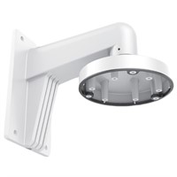 Wall mount + pendant cap for dome IP camera (compatible with Hikvision DS-2CD2343G0-I, Monoprice 30573, 30574
