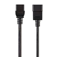 Monoprice Heavy Duty Extension Cord - IEC 60320 C20 to IEC 60320 C19, 12AWG, 20A/2500W, SJT, 250V, Black, 8ft