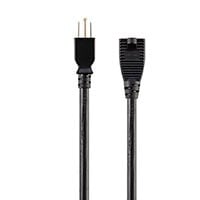 Monoprice Extension Cord - Outdoor NEMA 5-15P to NEMA 5-15R, 14AWG, 15A, 125V, 3-Prong, Black, 50ft