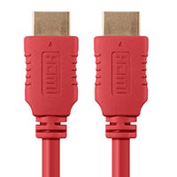 Monoprice 4K High Speed HDMI Cable 10ft - 18Gbps Red