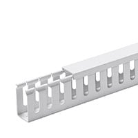 Monoprice Open Slot Wiring Raceway Duct with Cover, 1.0" x 1.8", 6 Feet Long, White, 2-Pack