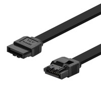 Monoprice 10in SATA 6Gbps Cable with Locking Latch - Black
