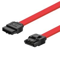 Monoprice 10in SATA 6Gbps Cable with Locking Latch - Red