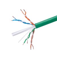 Monoprice Cat6 Ethernet Bulk Cable - Solid, 550MHz, UTP, CMR, Riser-Rated, Pure Bare Copper Wire, 23AWG, 500ft, Green, (UL)