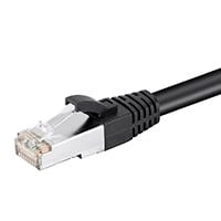 Monoprice Cat6 PoE Ethernet Patch Cable - 600V, Shielded RJ45, Solid, 550MHz, STP (U/FTP), 24AWG, 14ft, Black