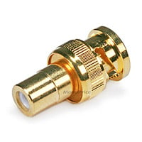 Monoprice BNC Male to RCA Female Adapter - Gold Plated