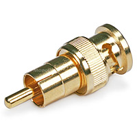 Monoprice BNC Male to RCA Male Adapter - Gold Plated