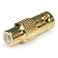 Monoprice BNC Female to RCA Female Adapter - Gold Plated