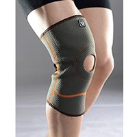 Sports Knee Cap Support/Compression Sleeve for Pain Relief  - Gray S/M