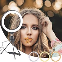 6" Selfie Ring Light LED Photography Light Tripod Stand Cell Phone Holder for Live Stream/Makeup, Led Camera Ringlight 