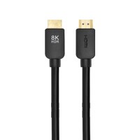 Monoprice 8K No Logo Ultra High Speed HDMI Cable, 48Gbps, 6ft, Black - 10 Pack