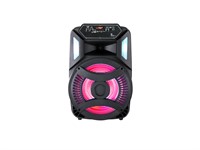 12'' Bluetooth Speaker with Microphone/Aux input - RGB lighting - 1500mAh battery built in battery - 8W Amplifier RMS