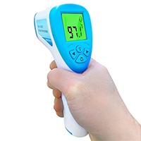 Non-Contact Infrared digital Thermometer with LCD Display, safe for baby, Kids and Adults Blue 