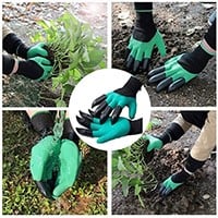 Waterproof Gardening Gloves with Hand Sturdy Claws,Quick & Easy to Dig & Plant Safe for Rose Pruning