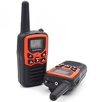 Walkie Talkies 22 Channels 6v battery operated up to 5 miles range for hiking hunting fishing outddor indoor set of 2