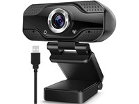 Video Calling Recording Conferencing Webcam,1080P Full HD Webcam USB Desktop & Laptop Live Streaming with Microphone