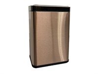 Stainless Steel Trash bin garbage can for home office Kitchen bathroom with On/Off button - Silver 24L 6 Gallon Rose Gold