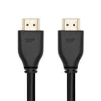 Monoprice 8K Certified Ultra High Speed HDMI Cable - HDMI 2.1, 8K@60Hz, 48Gbps, CL2 In-Wall Rated, 26AWG, 15ft, Black - 5 Pack