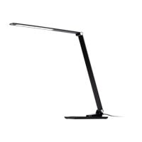Workstream by Monoprice WFH Aluminum Multimode LED Desk Lamp with Wireless and USB Charging, Black