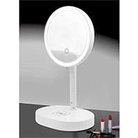 Multi-Function LED Makeup Mirror Lamp with Fast Wireless Charger, Vanity Mirror, Desk Lamp Makeup Light Mirror with Touch Control