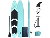 Inflatable Stand up Paddle Board, 10.5ft Inflatable Stand up Paddle Board Lightweight Surfboard with Sup Accessory Carry Bag Sup Board Longboard Wakeboard Paddle Board