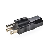 Monoprice Power Adapter - NEMA 5-15P to IEC 60320 C13 Power Plug Adapter, Reversible, 15A/125V, Black