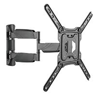 Monoprice EZ Series Full-Motion Articulating TV Wall Mount Bracket for LED TVs 23in to 55in, Max Weight 77 lbs, Extension of 1.9in to 20.3in, VESA Up to 400x400, Fits Curved Screens, UL Certified
