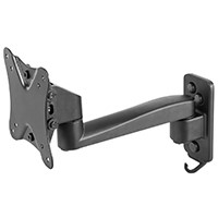 Monoprice Commercial Series Full-Motion Modular TV Wall Mount Bracket For TVs 13in to 27in, Max Weight 44 lbs, Extension Range of 3.3in to 10.4in, VESA Patterns Up to 100x100, Rotating