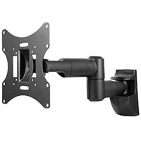 Monoprice Premium Full Motion TV Wall Mount Bracket Low Profile For 23" To 42" TVs up to 66lbs, Max VESA 200x200, Fits Curved Screens
