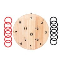 Giant Hook and Ring Toss Game - Wall Hanging Throwing Game Made of Rubber  Wood - 12 Rings and Extra Hook (20 Inches) : Buy Online at Best Price in  KSA - Souq is now : Sporting Goods