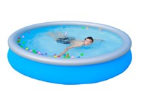 10ft x 30in Inflatable Swimming Pool Easy Set Family Top Ring Pools, Swimming Pool for Kids Adults