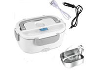 Electric Lunch Box Portable Food Warmer Rice Heater for Car/Truck Travel Home Office, 12V 24V & 110V 40W, Lunch Box Containers, Gift Pack 