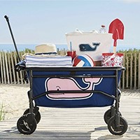 Collapsible Folding Outdoor Utility Wagon pull cart - Whale Blue