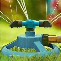 Garden Lawn Sprinkler, Automatic Yard Water Sprinklers, 360 Degree Rotating, 3000 Sq. Ft Large Area Coverage, Adjustable Angle Water Sprinkler for Lawn, Plants, Garden Hose Sprinklers Heavy Duty 