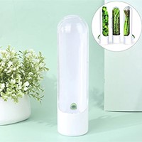 Herb Saver Pod, Set of 3 Fresh Herb Keeper, Container Keeper for Freshest Produce, Herb Storage Container for Cilantro, Mint, Asparagus (White)