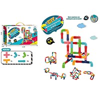 DIY Amusement Park Large Size Kids Learning Plastic Building Block Pipeline Block Toys - 54PCS 